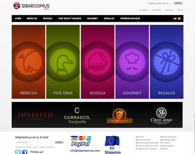www.sibarissimus.com usa nuestro servicio magento